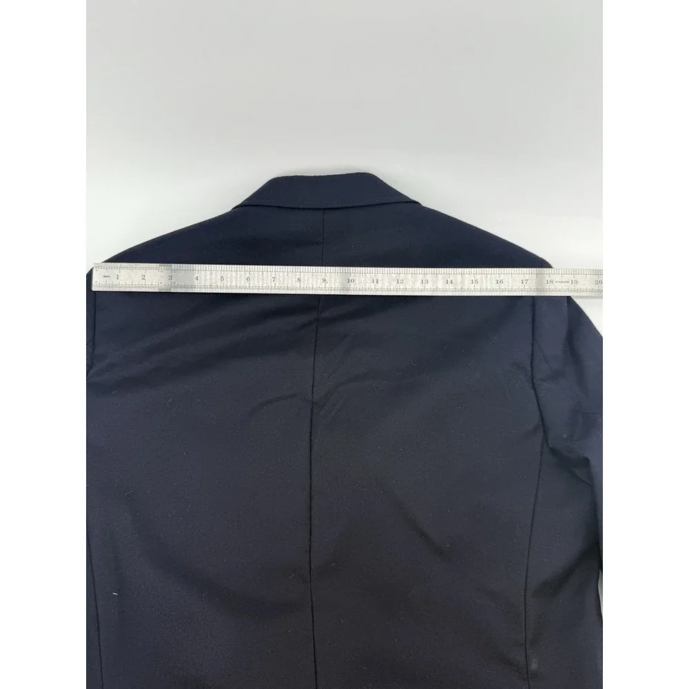 J. Crew Legacy Sportcoat 3 Button Navy Blue Wool‎ Mens US Size 38R